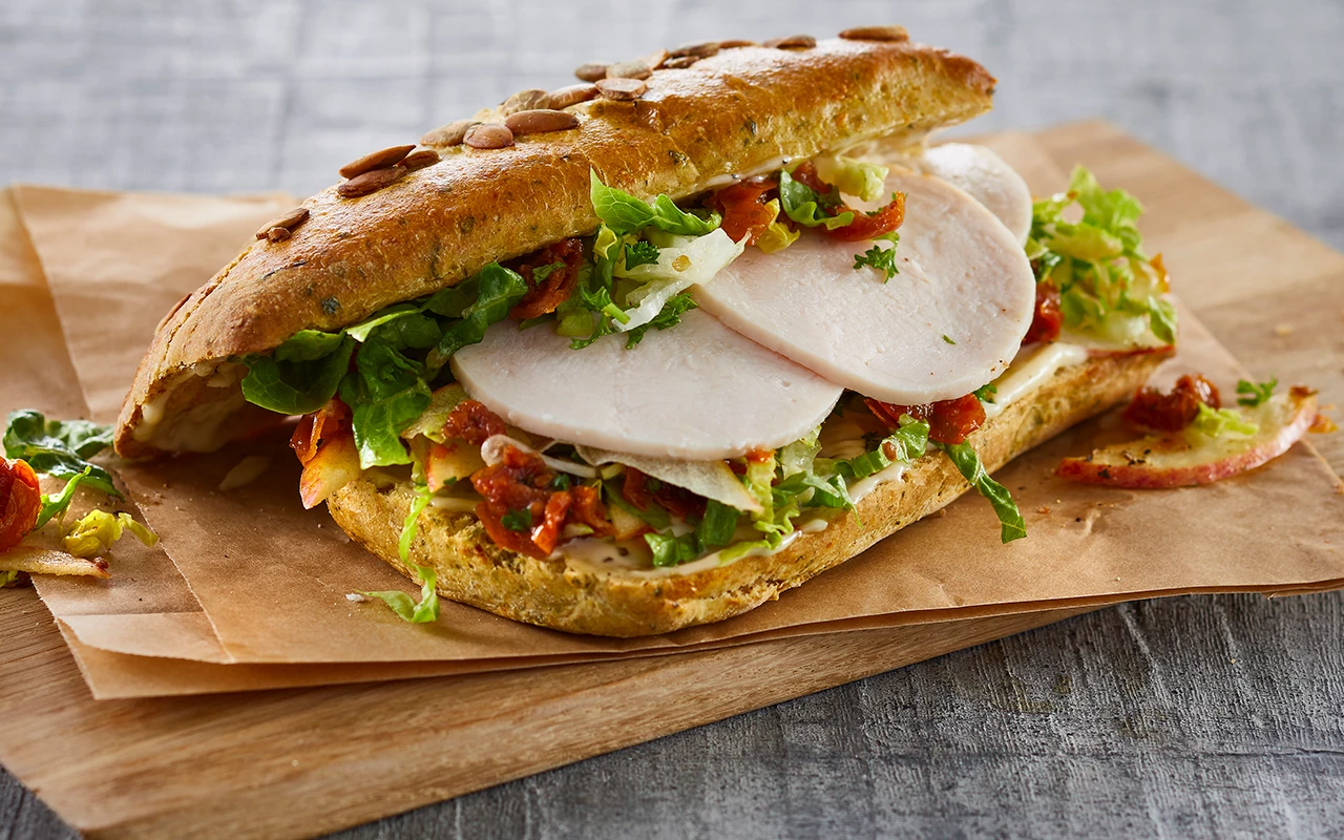 Nem hjemmelavet sandwich med kylling