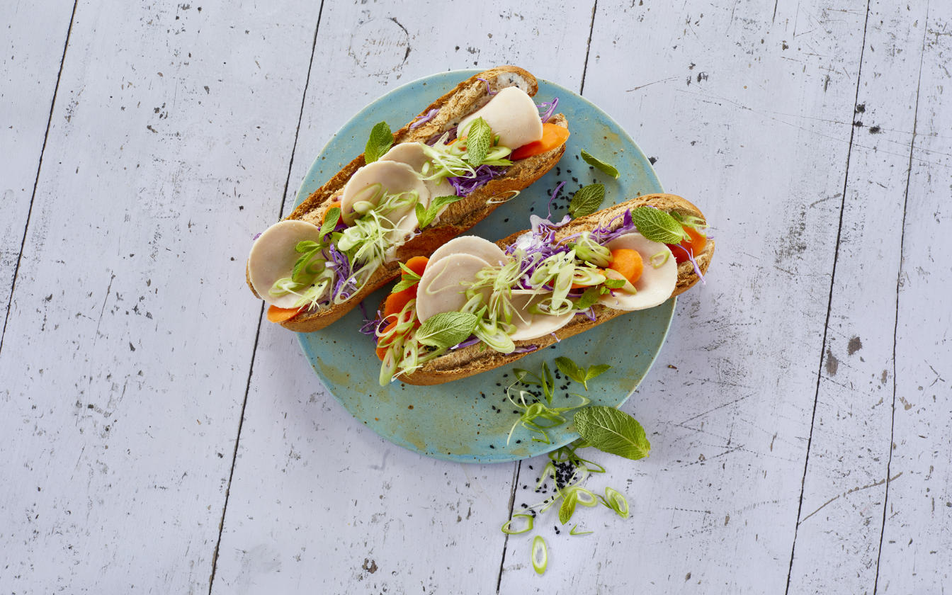 Asiatisk inspireret sandwich