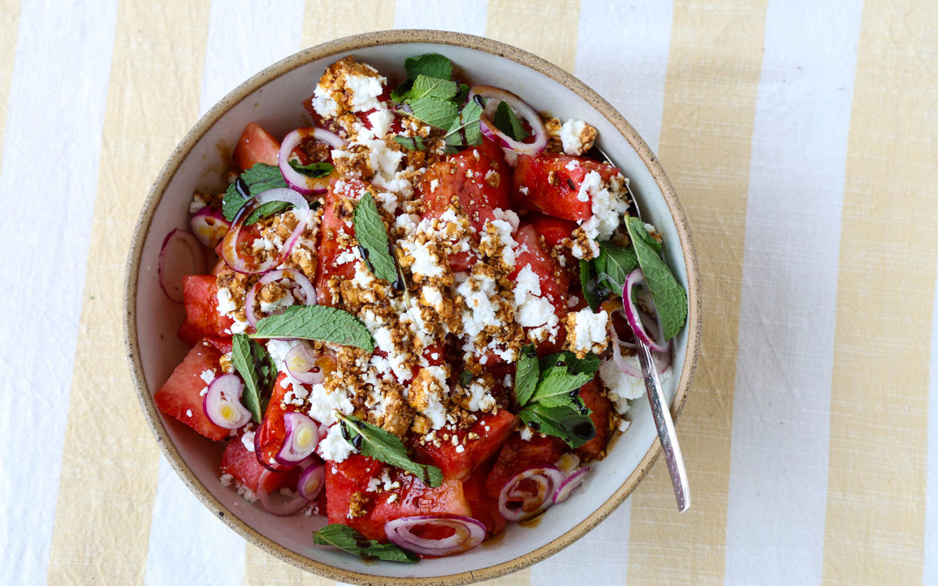 Vandmelonsalat med feta