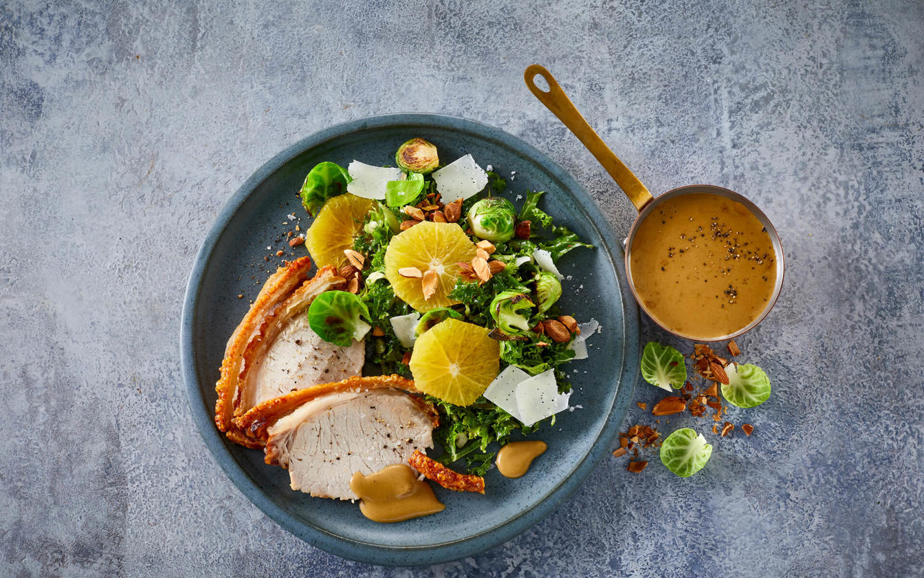 Julesalat med rosenkål