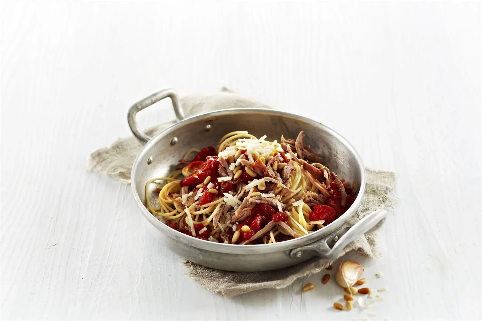 Pasta pronto med Pulled Pork