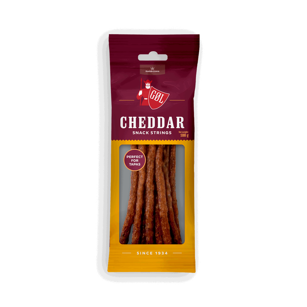 Coco String Cheddar GØL Snack strings Cheddar - Danish Crown