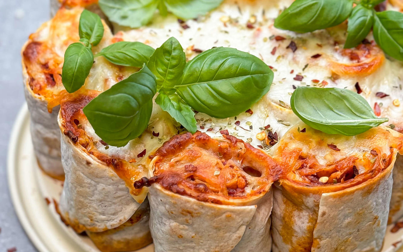 Pull-apart tortillapizza