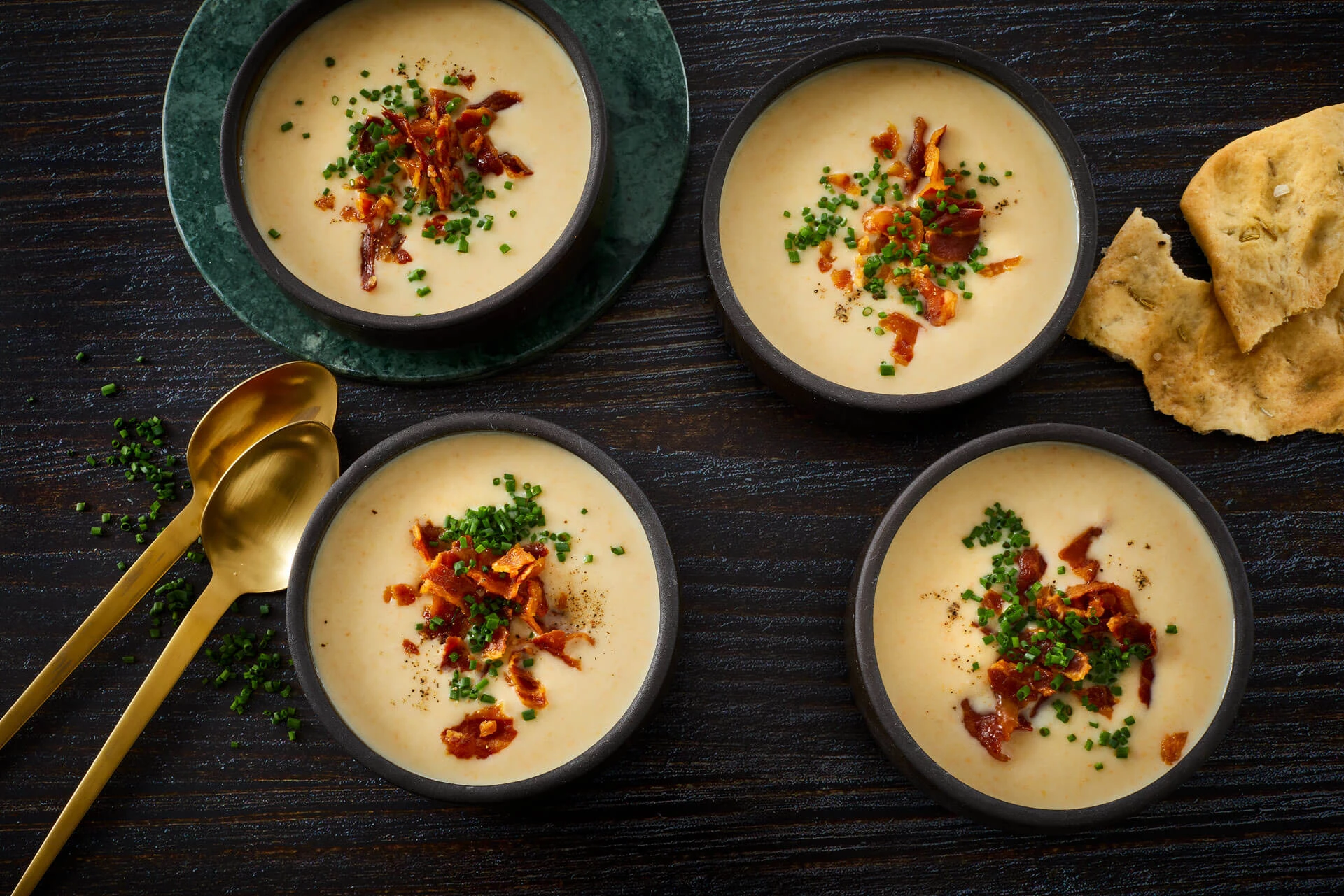 Kold kartoffel-porre suppe - Danish Crown