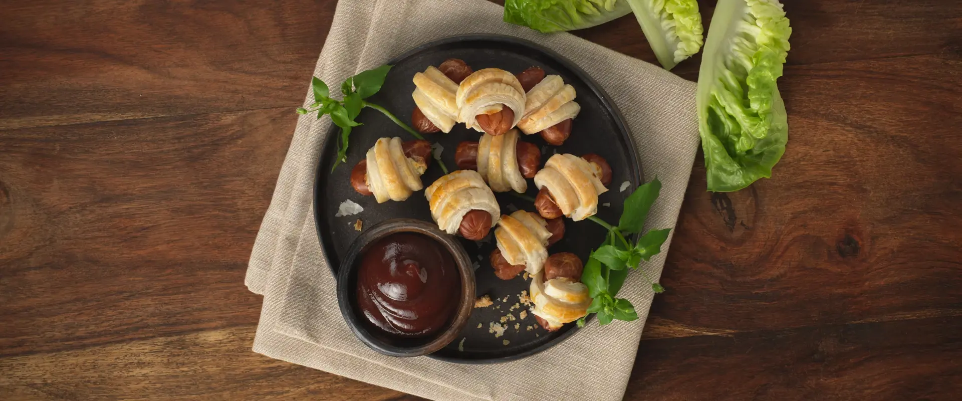 Rollitos de hojaldre y salchichas Tulip
