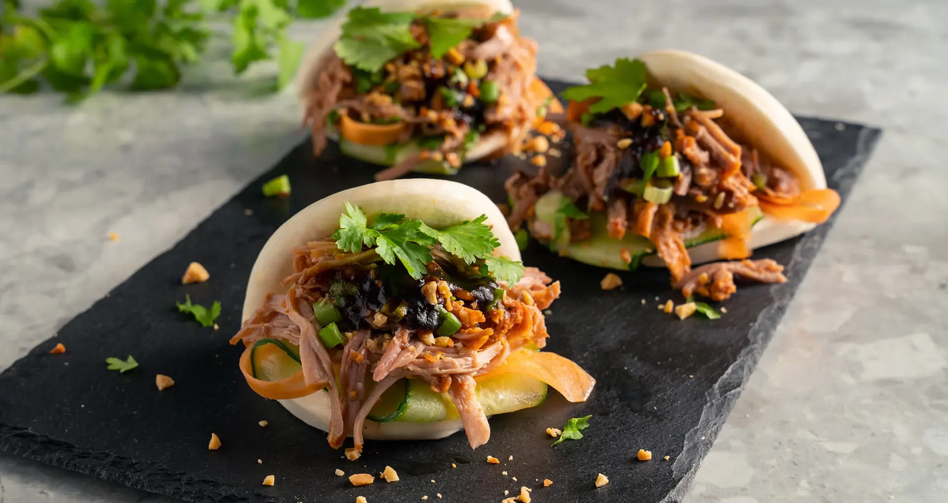 Bao Buns med pulled pork