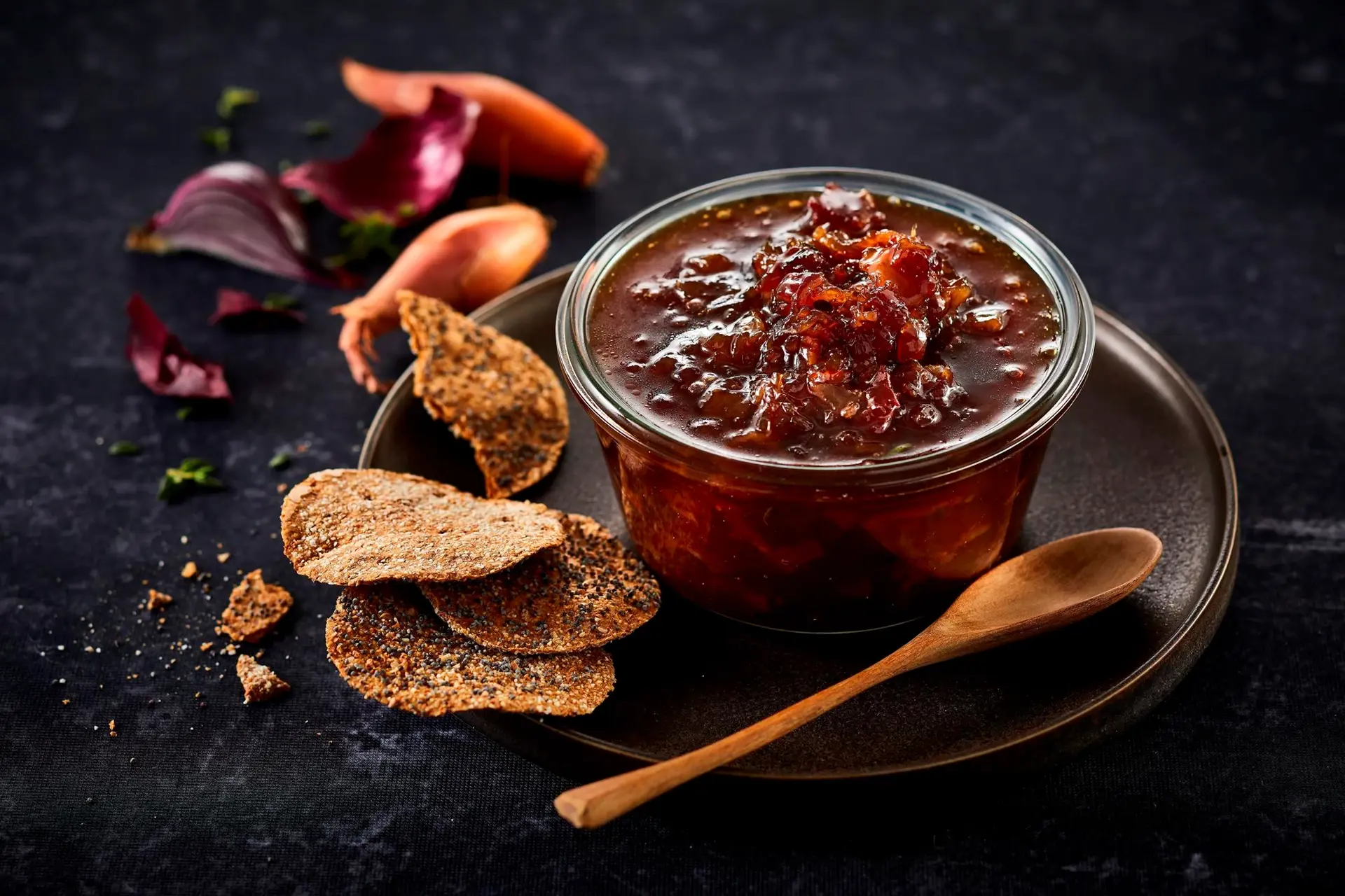 Bacon Marmelade mit Zwiebeln und Ahornsirup