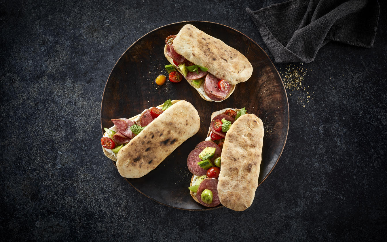 Græsk inspireret sandwich