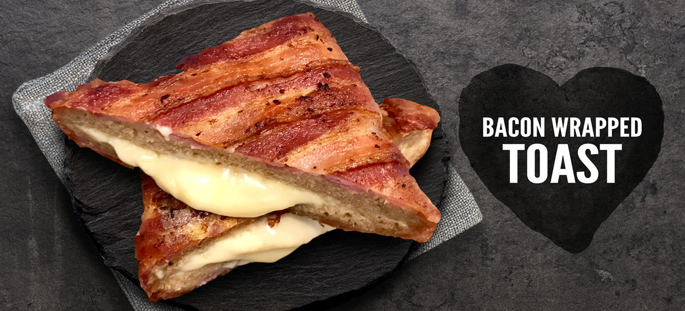 Baconwrapped toast