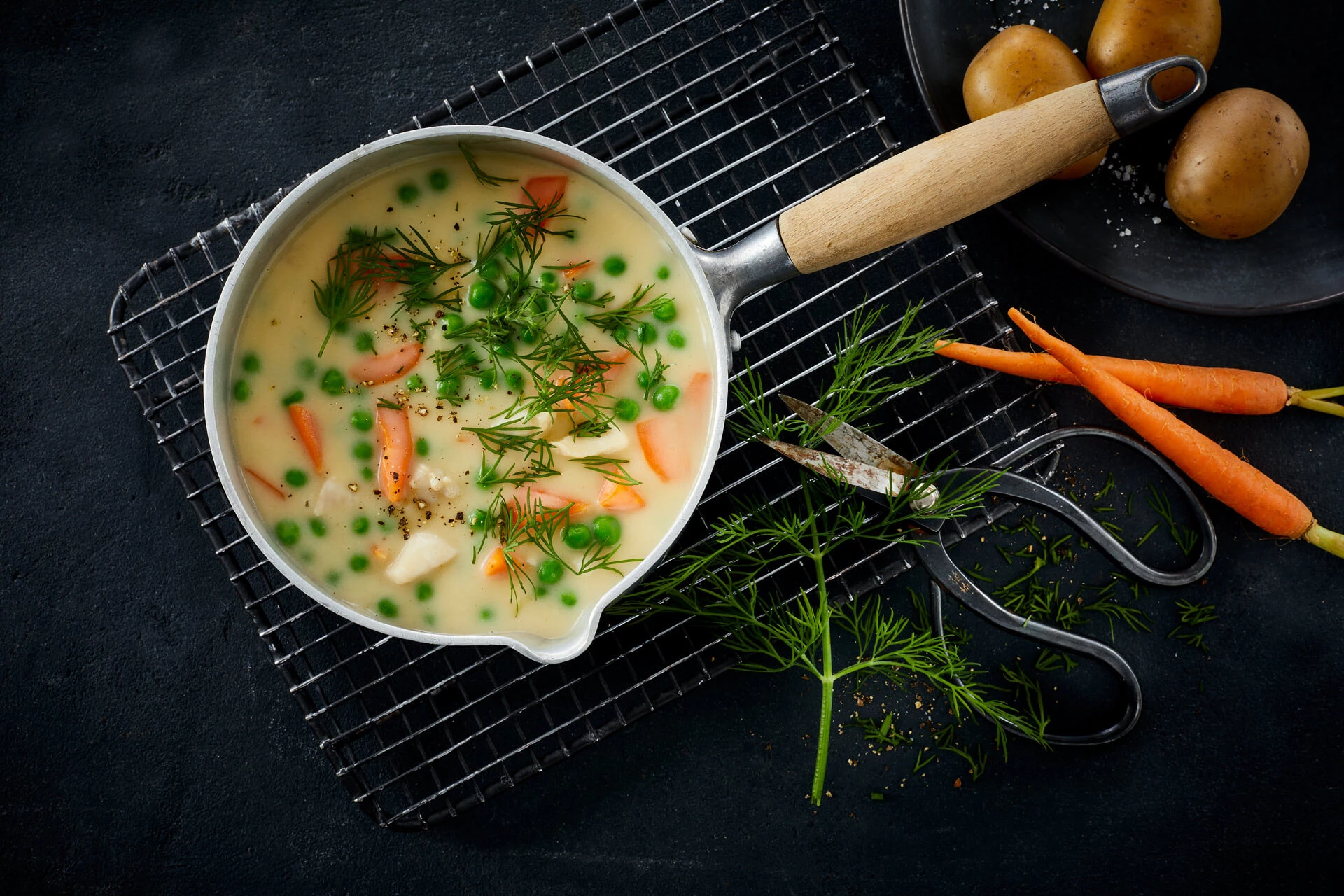 Lækker grundsauce til frikassé m.m.