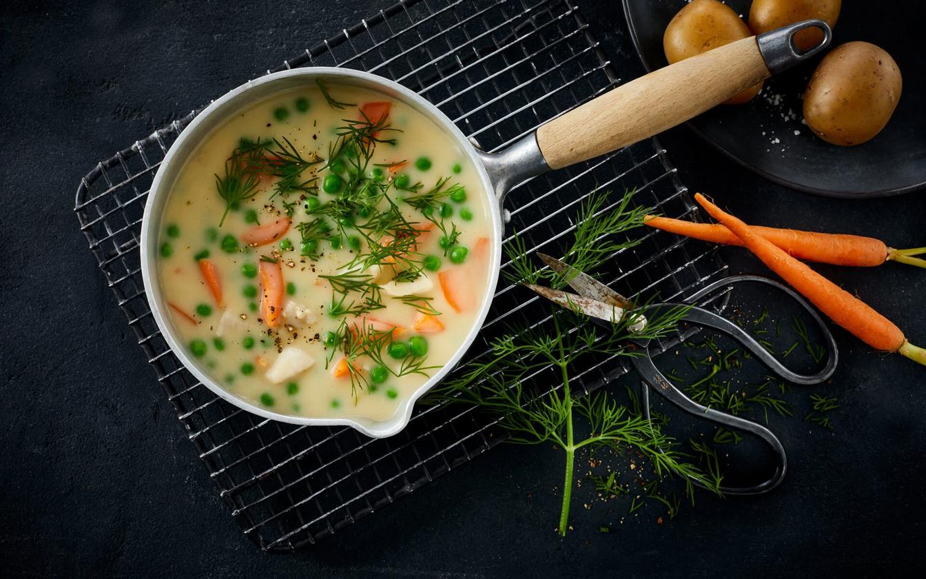 Lækker grundsauce til frikassé m.m.