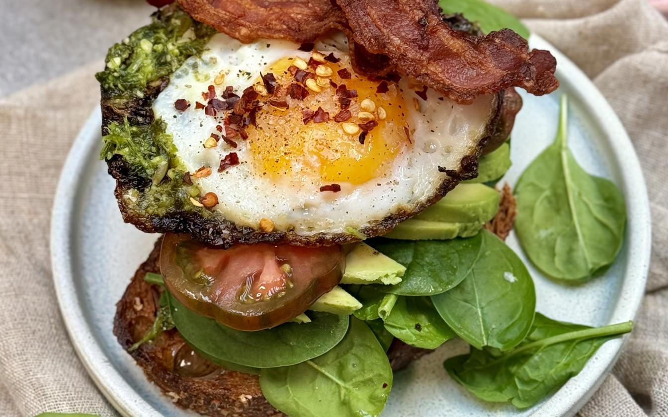 Pesto Fried Æg