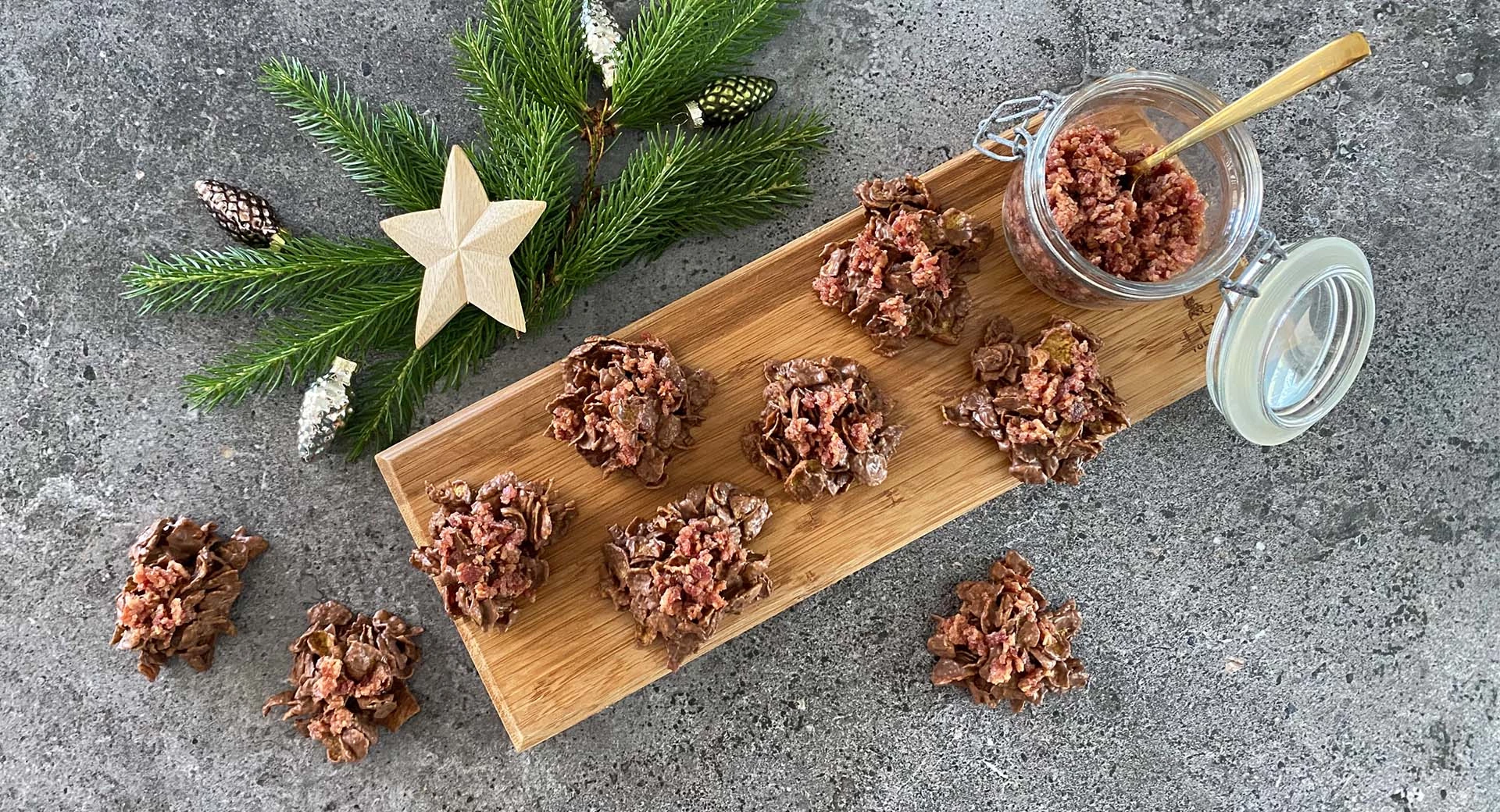 Knasende bacon-cornflakes-konfekt