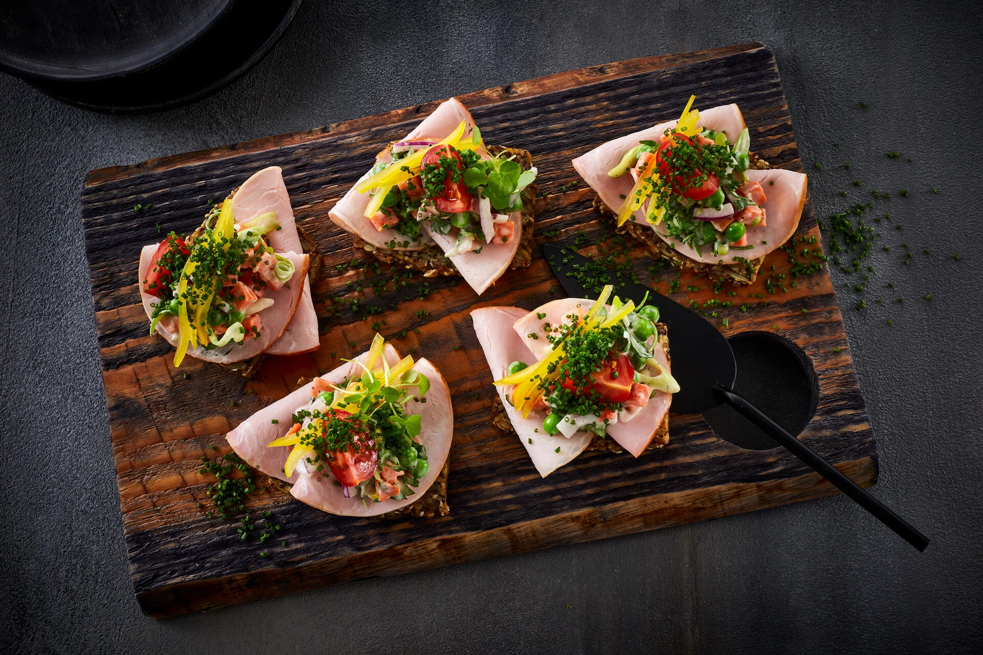 Hamburgerryg med italiensk salat