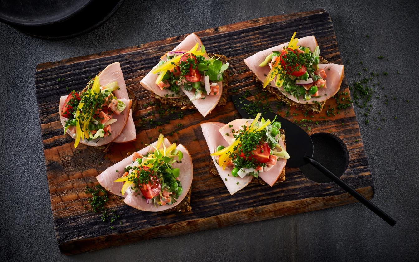 Hamburgerryg med italiensk salat