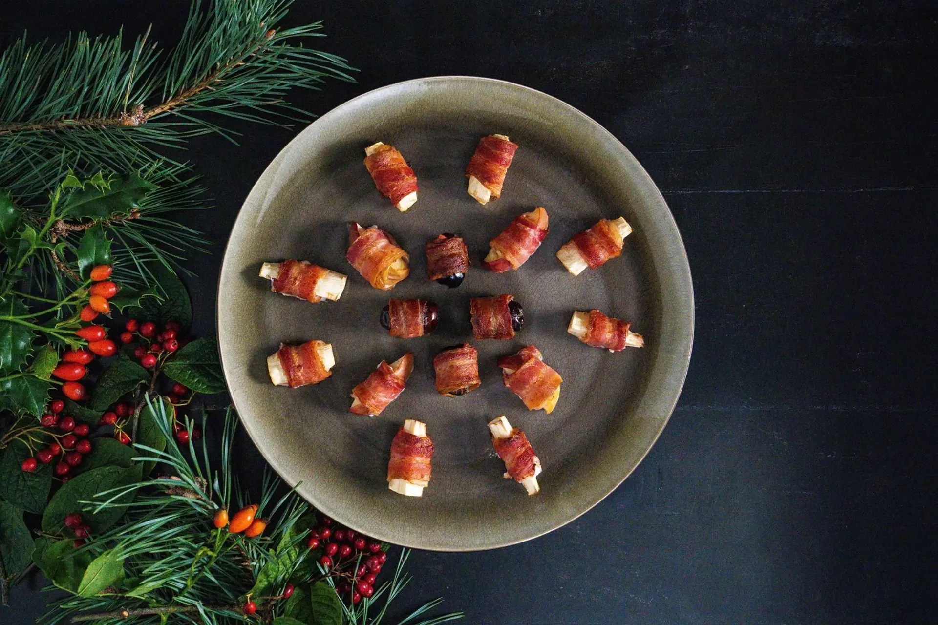 Bacon-Tapas: Wurzelgemüse in Bacon