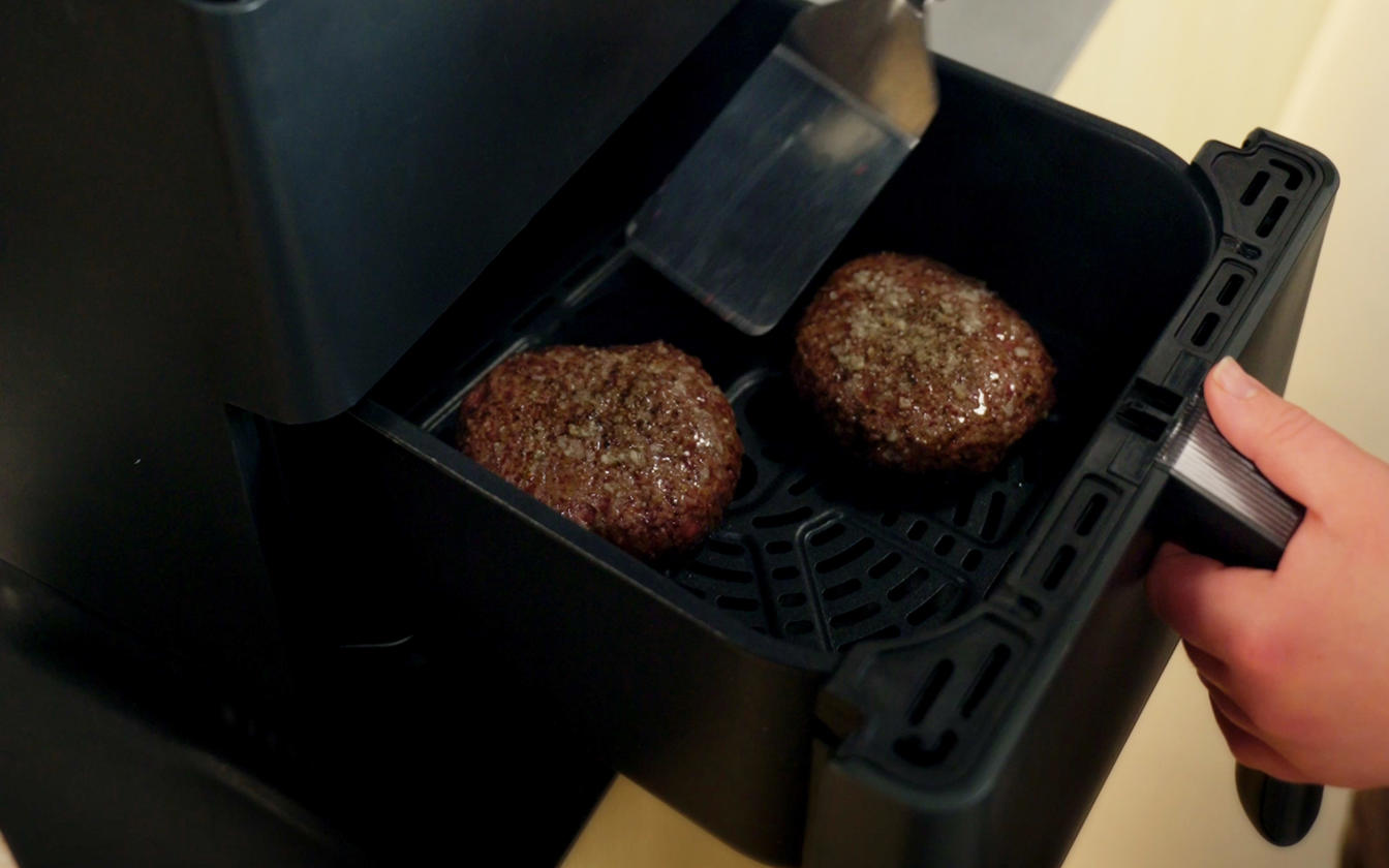 Hakkebøf i airfryer