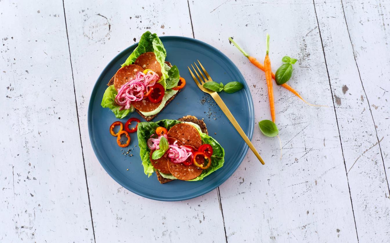 Vegetar smørrebrød