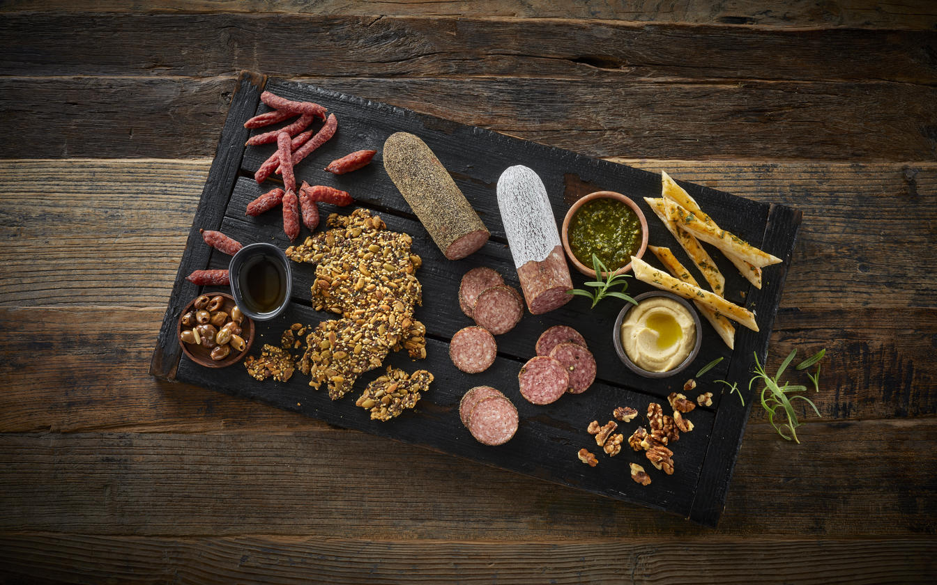 Snackfad med salami