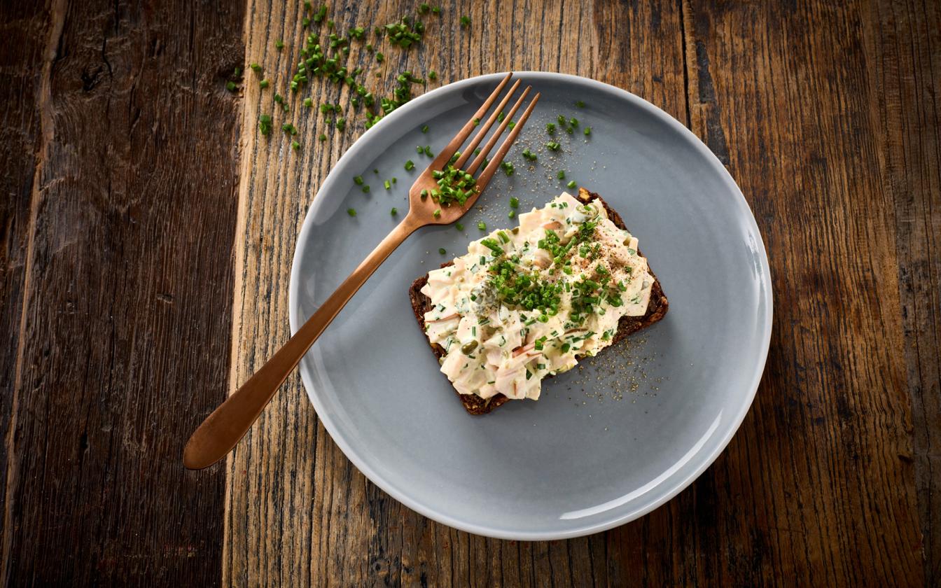 Hjemmelavet skinkesalat