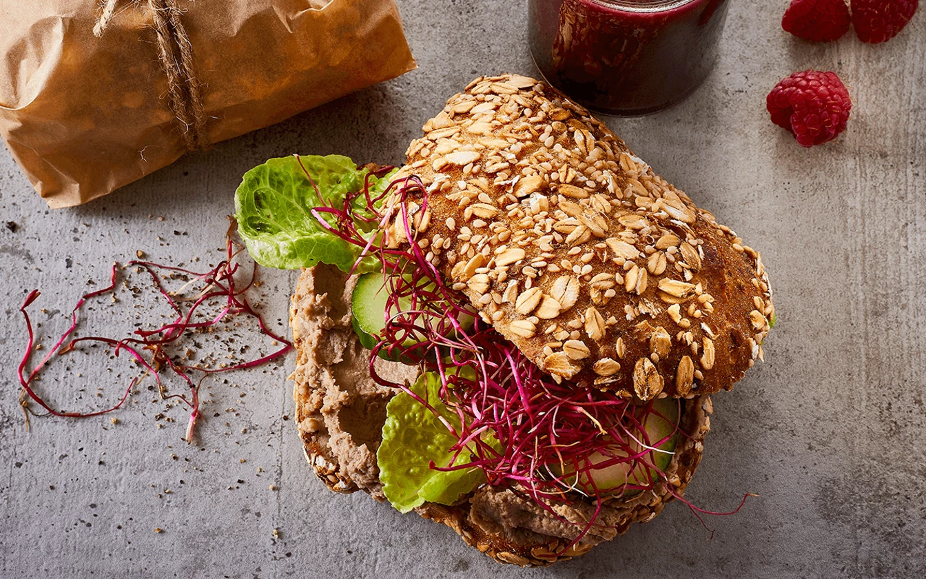 Sandwich med leverpostej