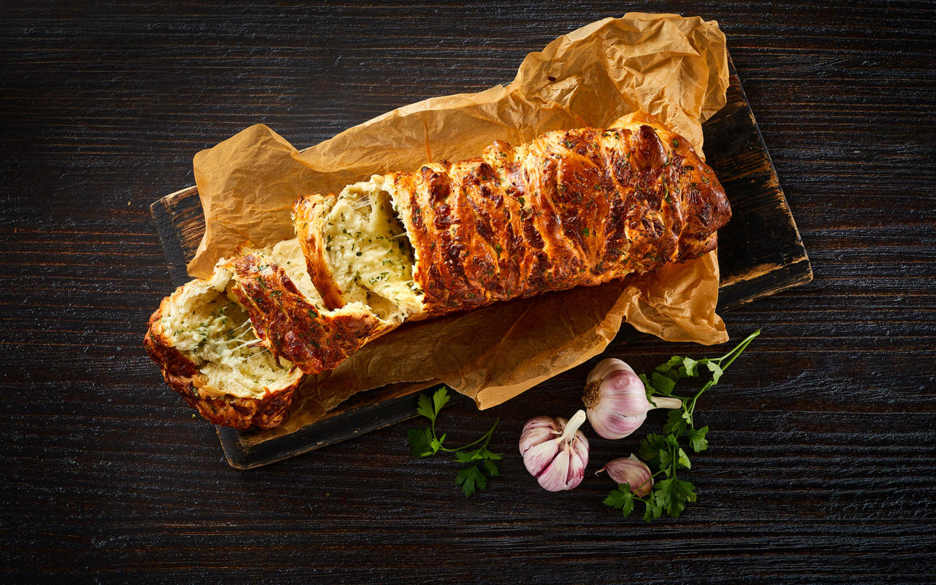 Pull-apart ostebrød