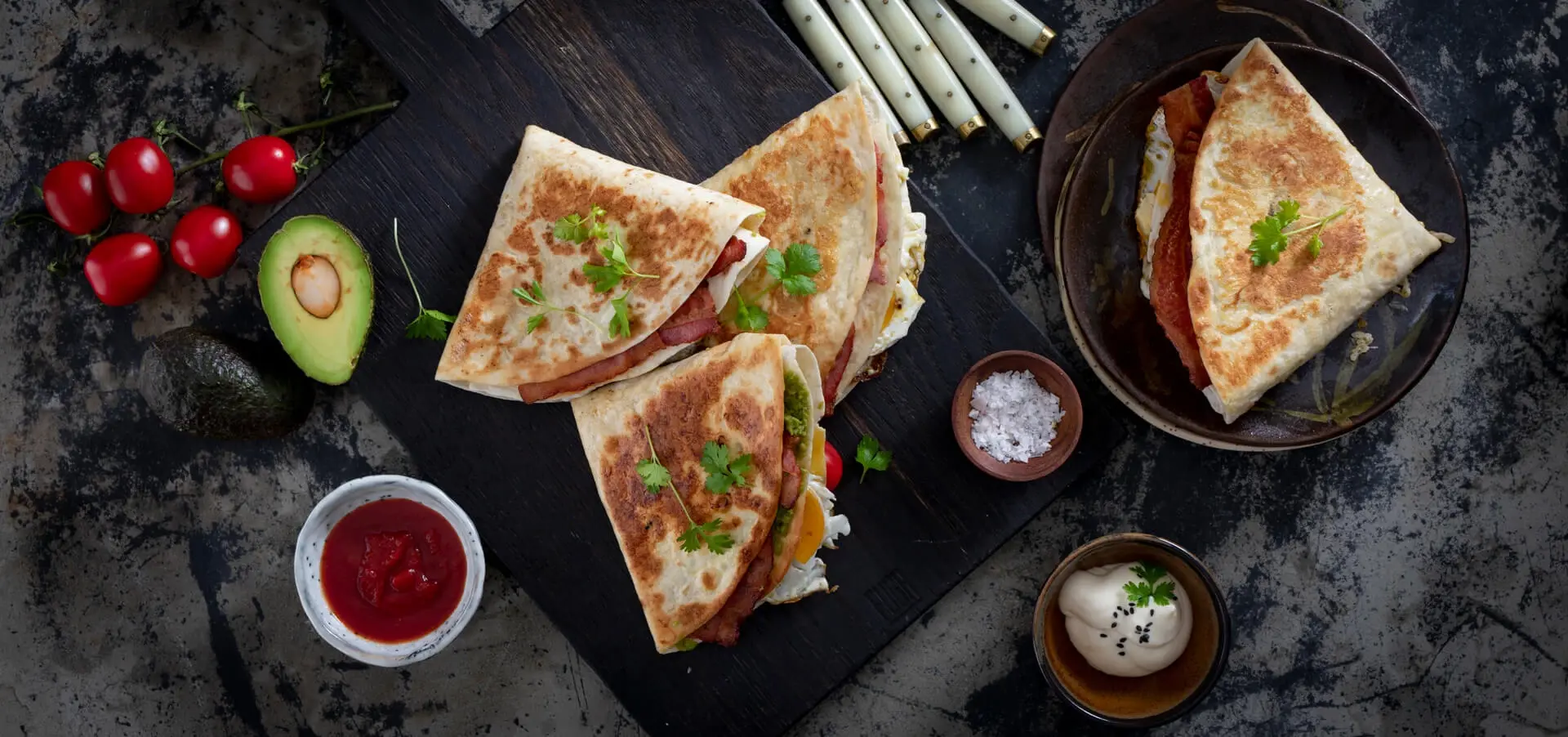 Keto tortilla med bacon
