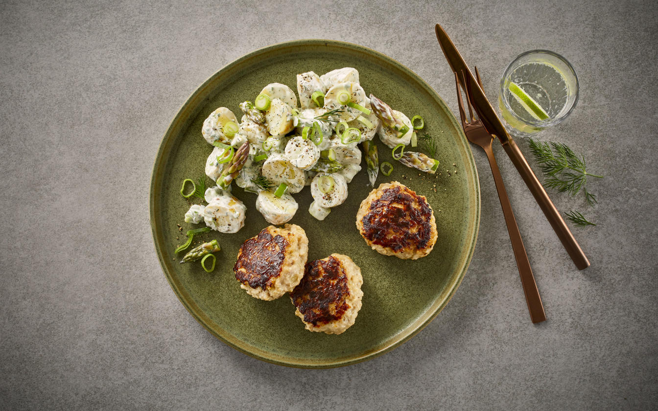 Frikadeller med kartoffelsalat