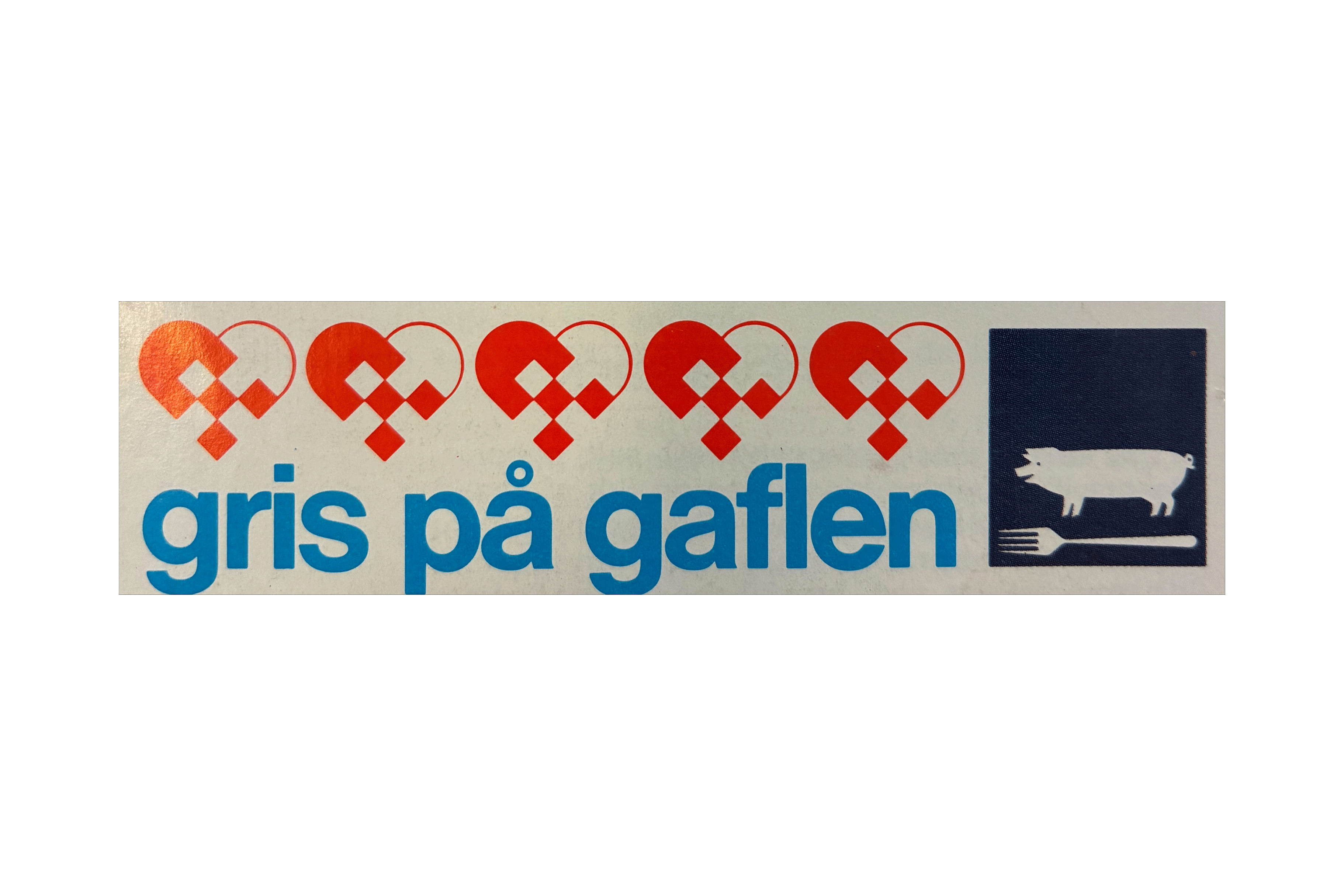 Gris på gaflen - kampagne fra Ekport Svineslagternes Salgsforening (det nuværende ESS-FOOD)
