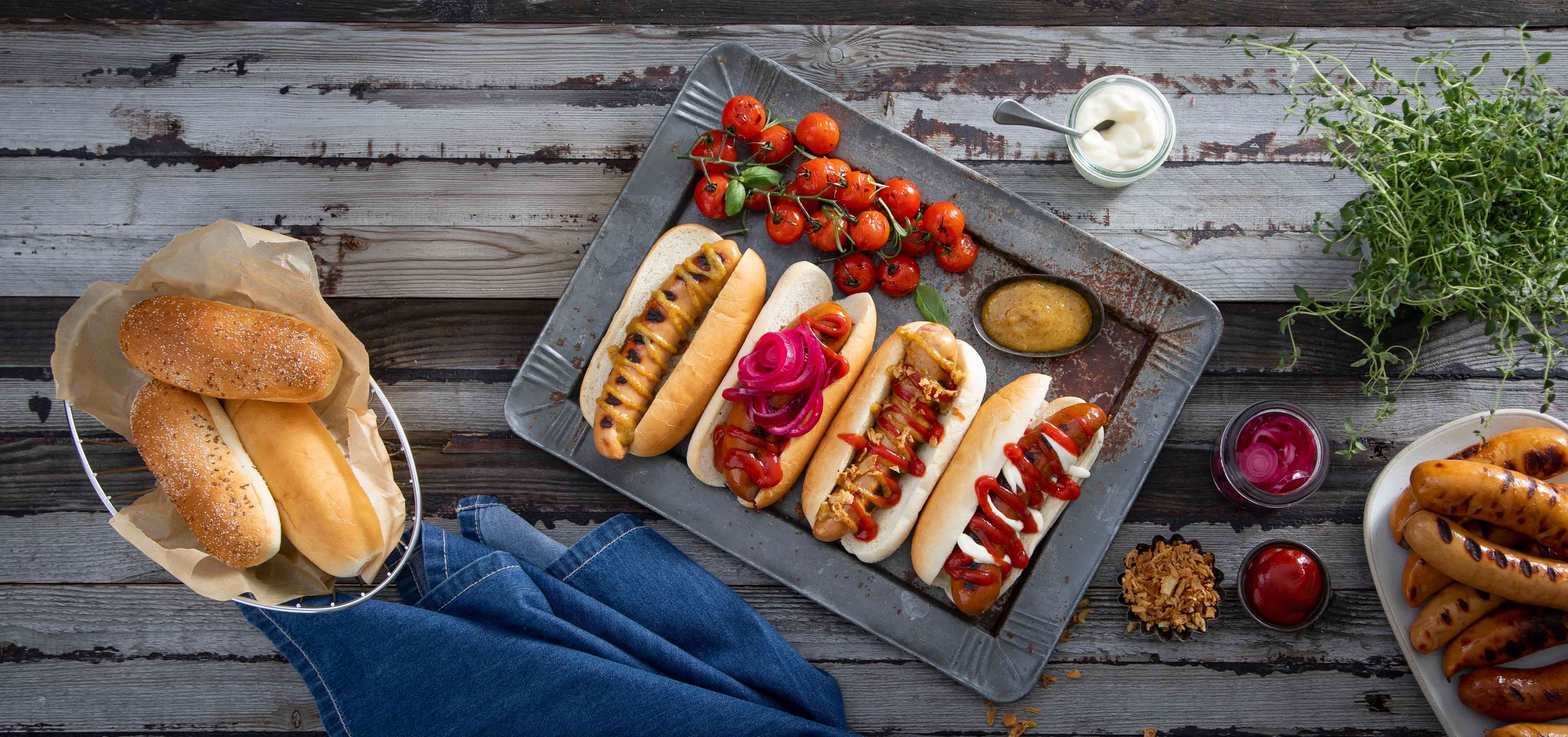 En klassisk grillad med bröd