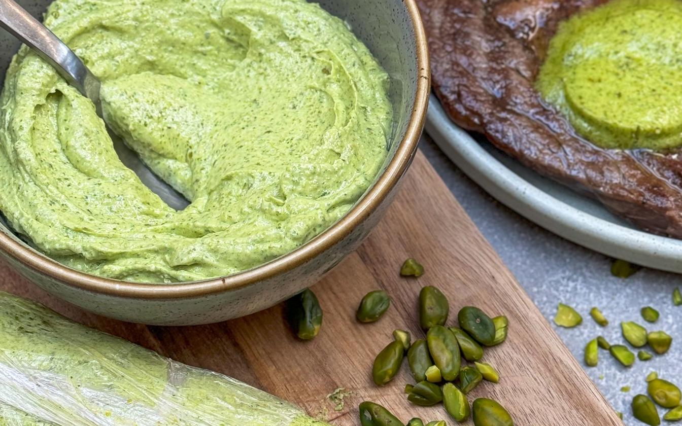 Pistaciesmør med persille