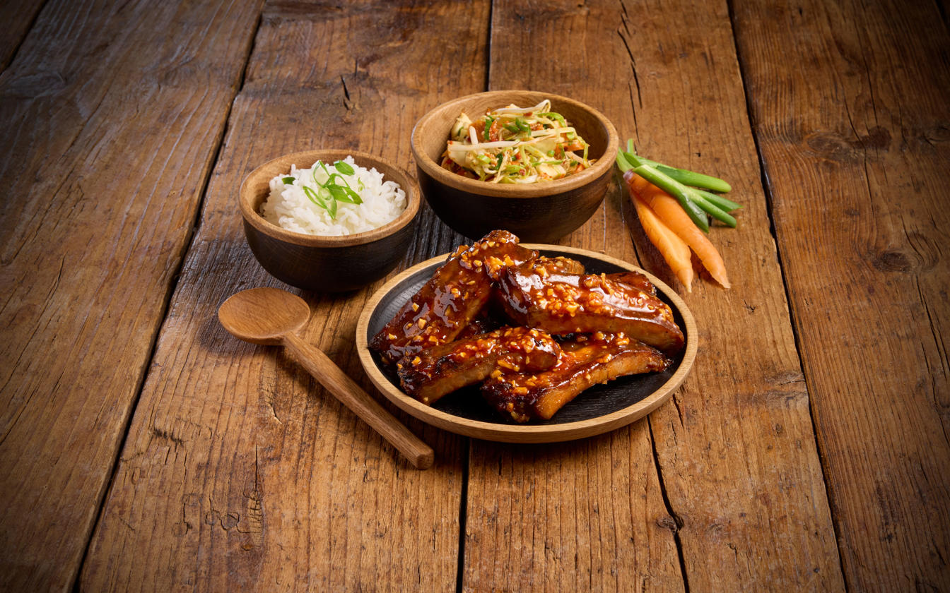 Sticky spicy spareribs