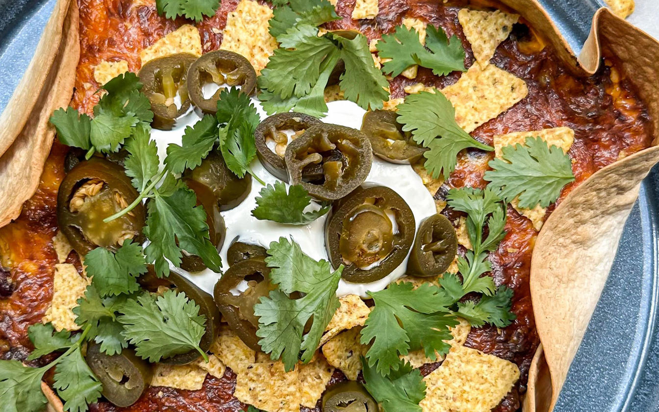 Tortilla-tærte i airfryer
