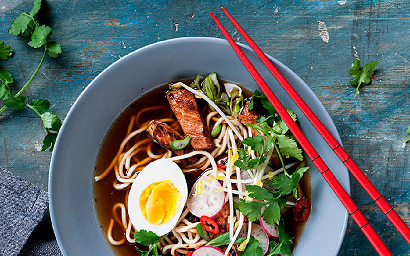 Ramen med gris