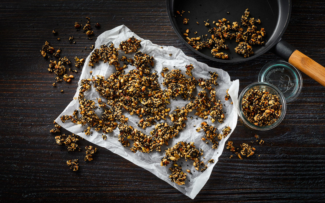 Sprødt drys til suppe