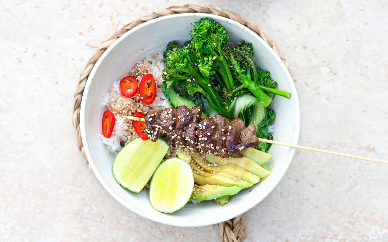 Spyd med teriyakimarinade