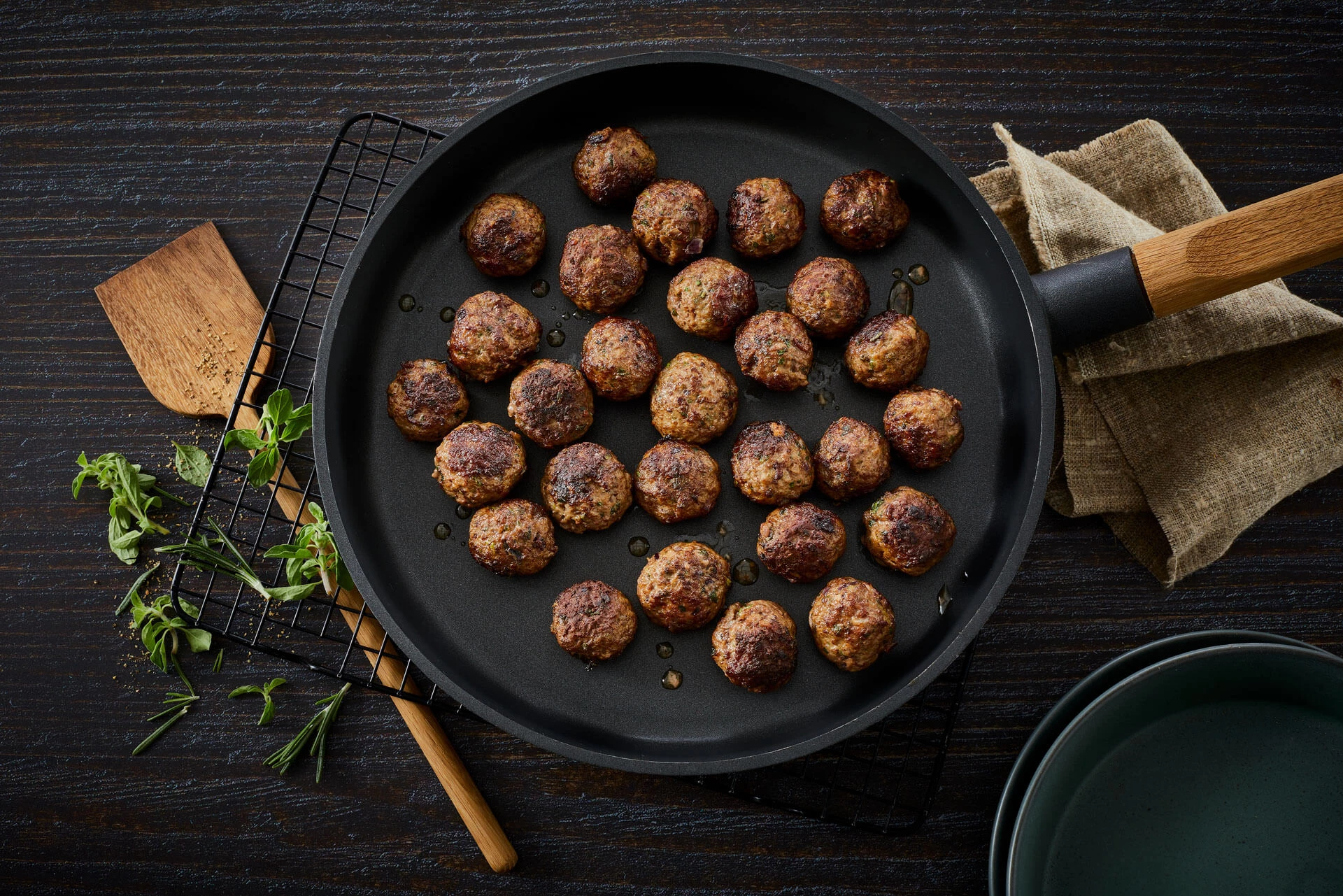 Italiensk inspirerede kødboller til suppe