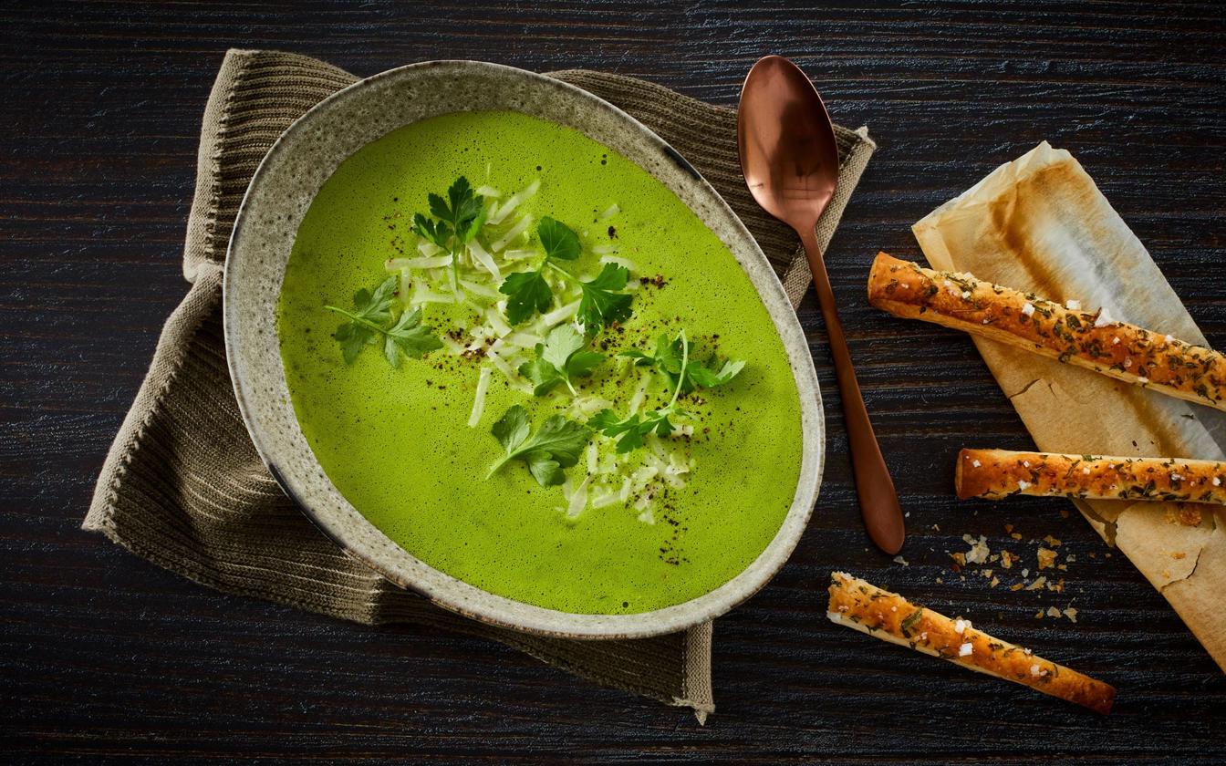Persillesuppe med parmesan