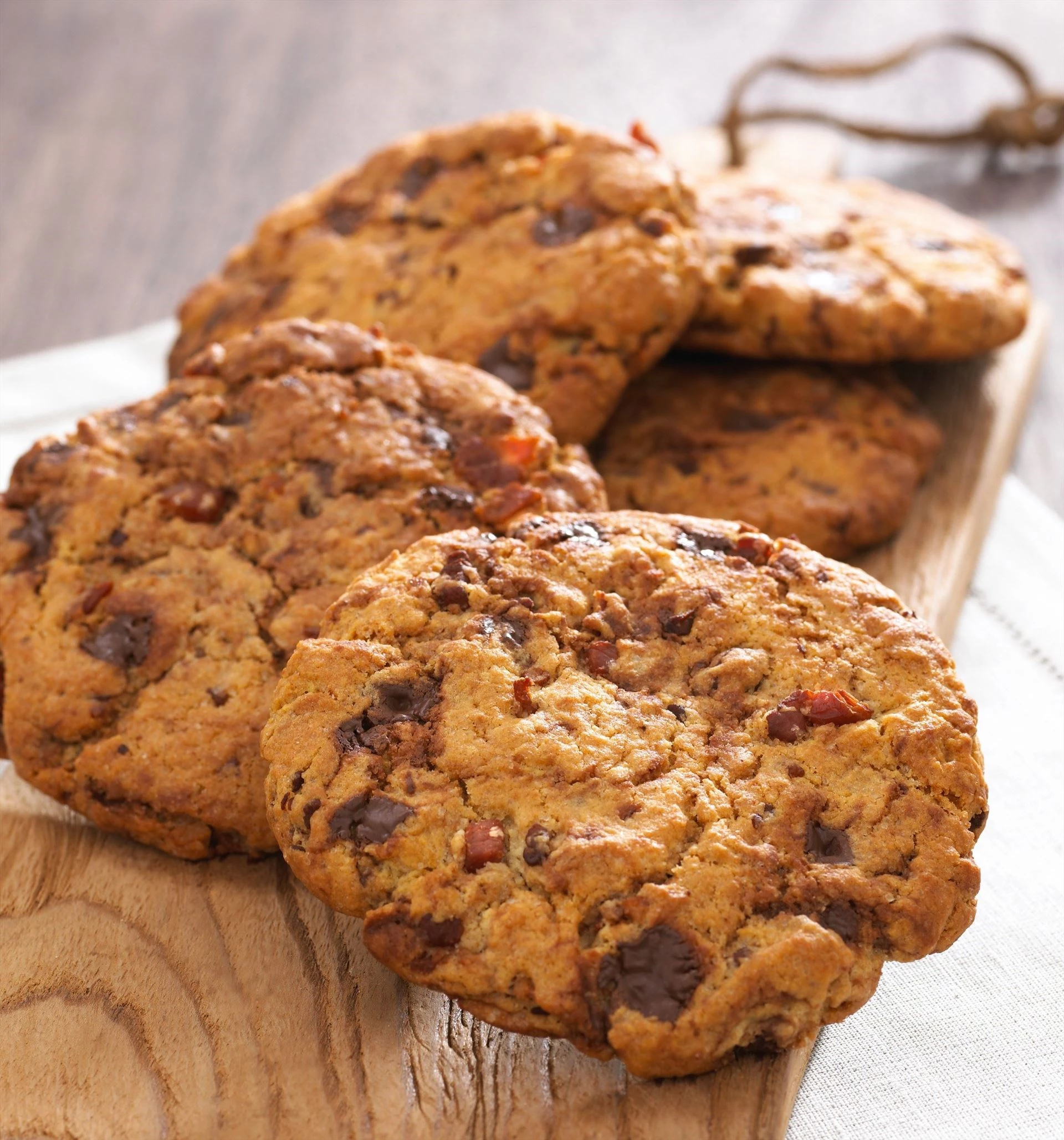 Cookies med chokolade og bacon