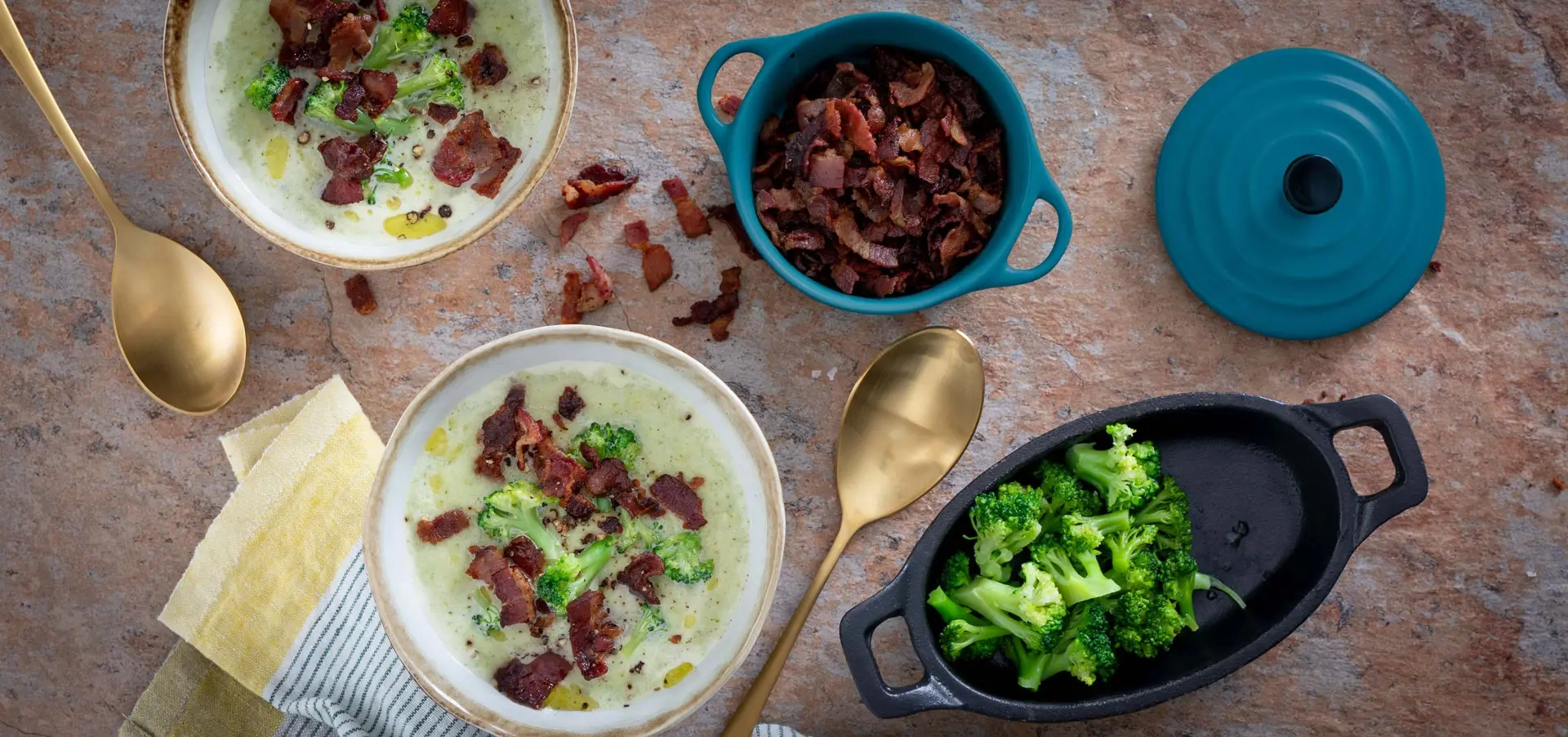 Broccolisoppa med bacon
