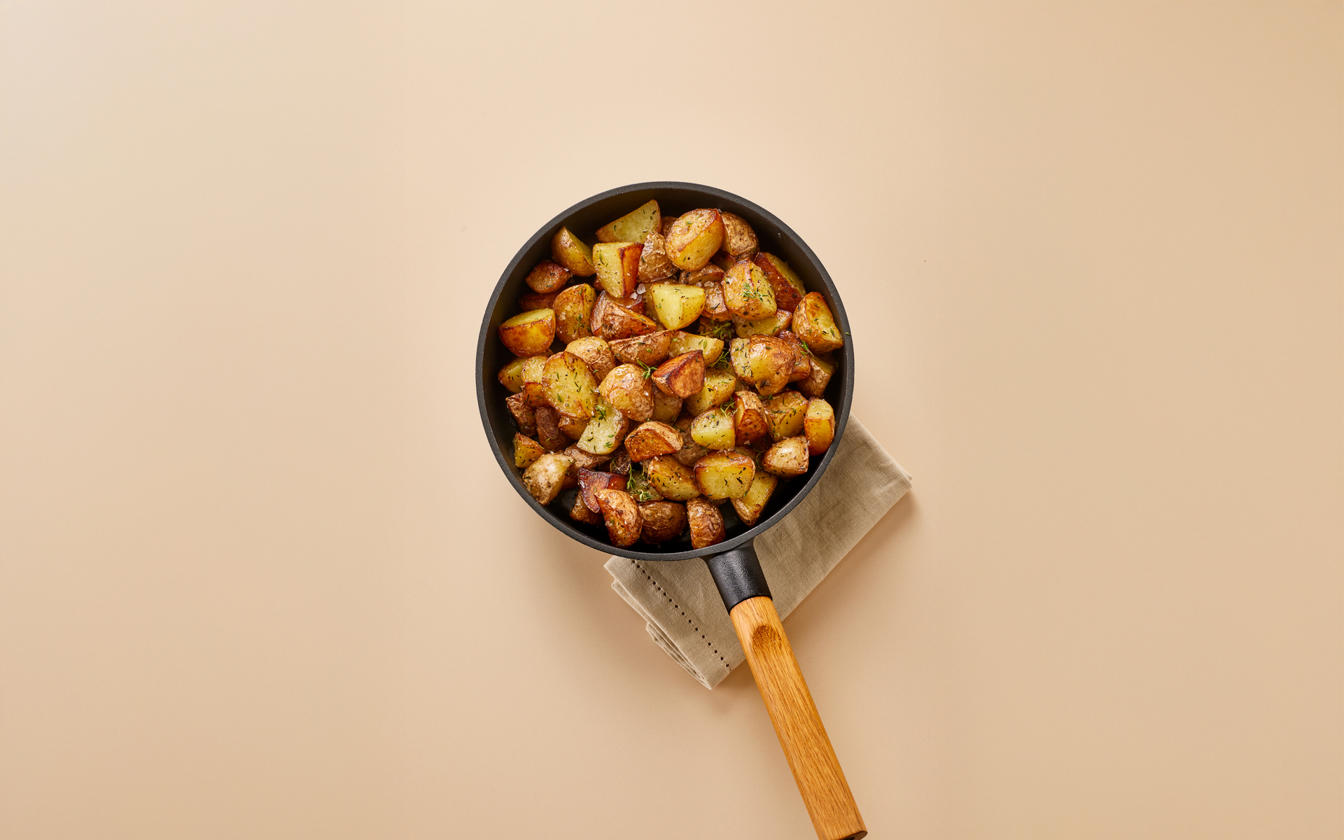 Råstegte kartofler