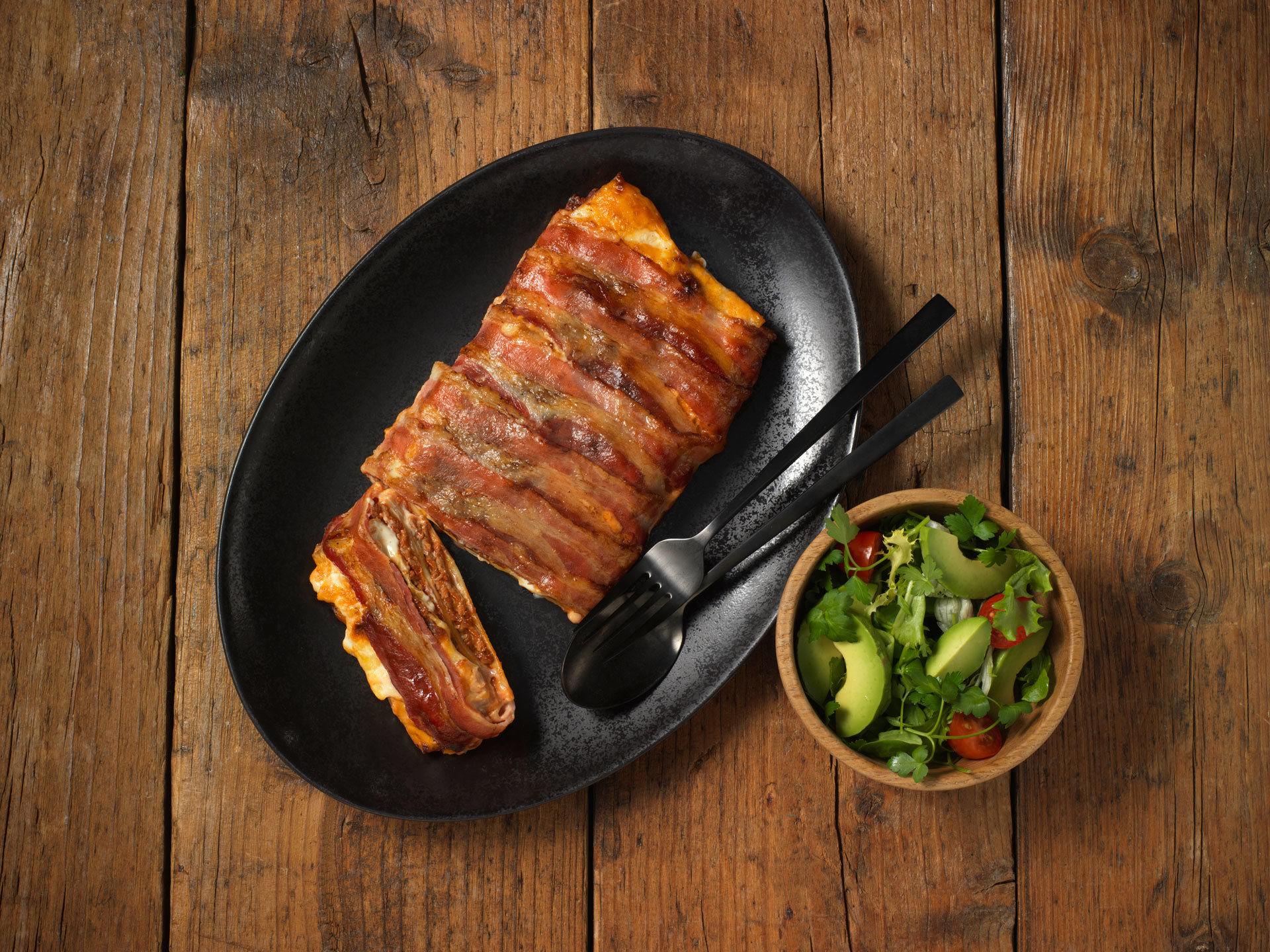 Baconlasagne