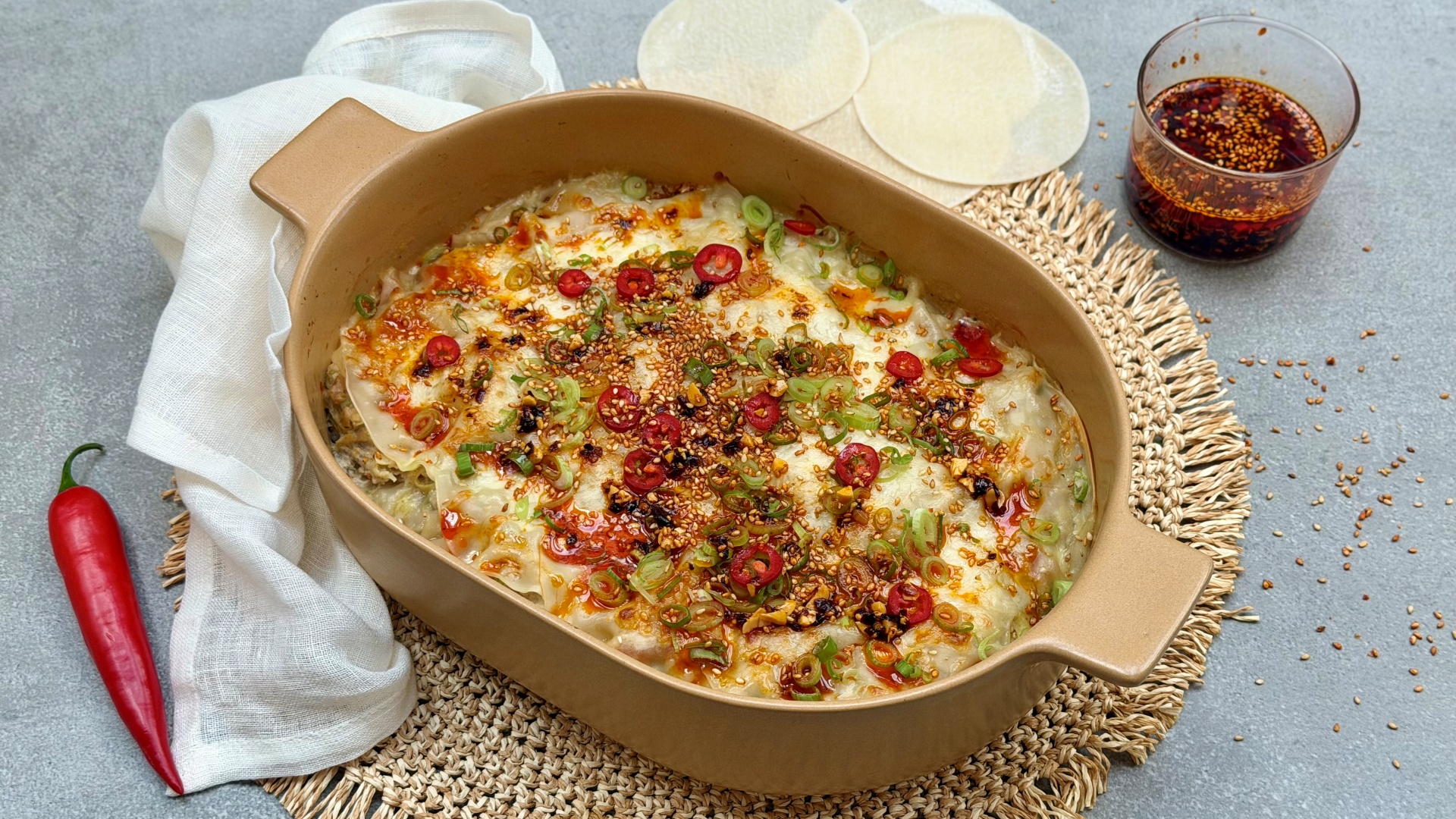 Dumpling lasagne