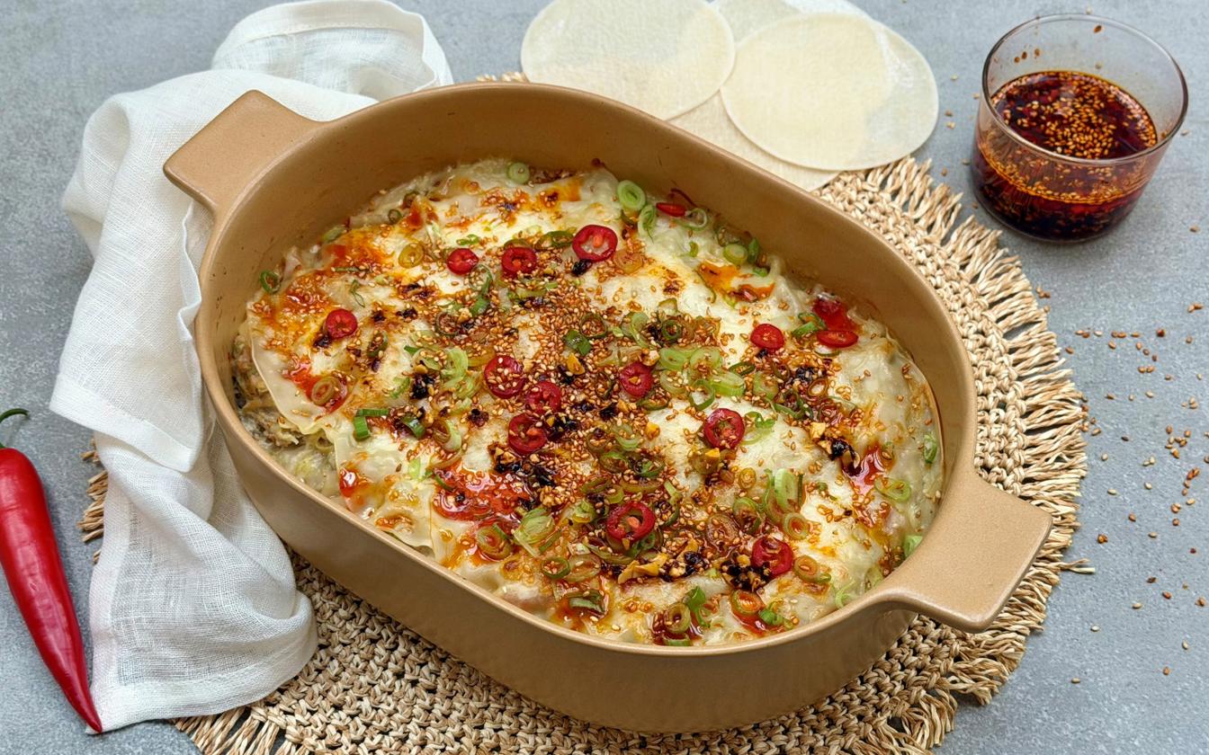 Dumpling lasagne