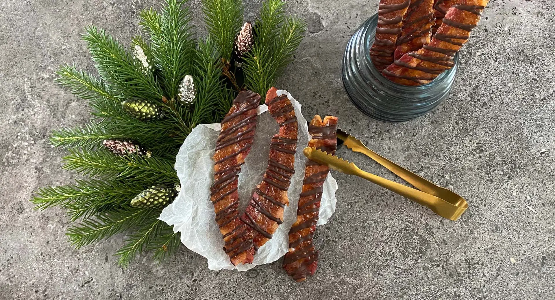 Karamelliserat bacon med choklad