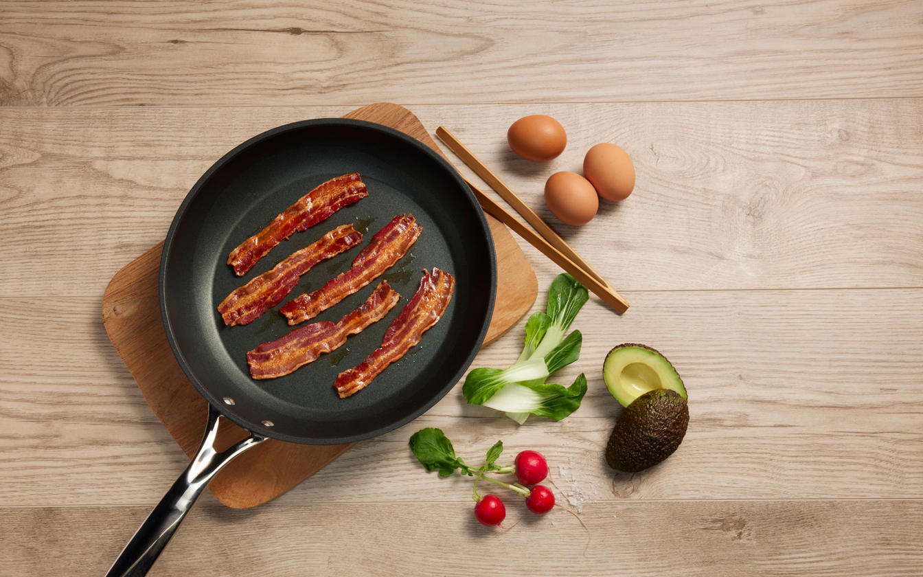 Bacon på pande