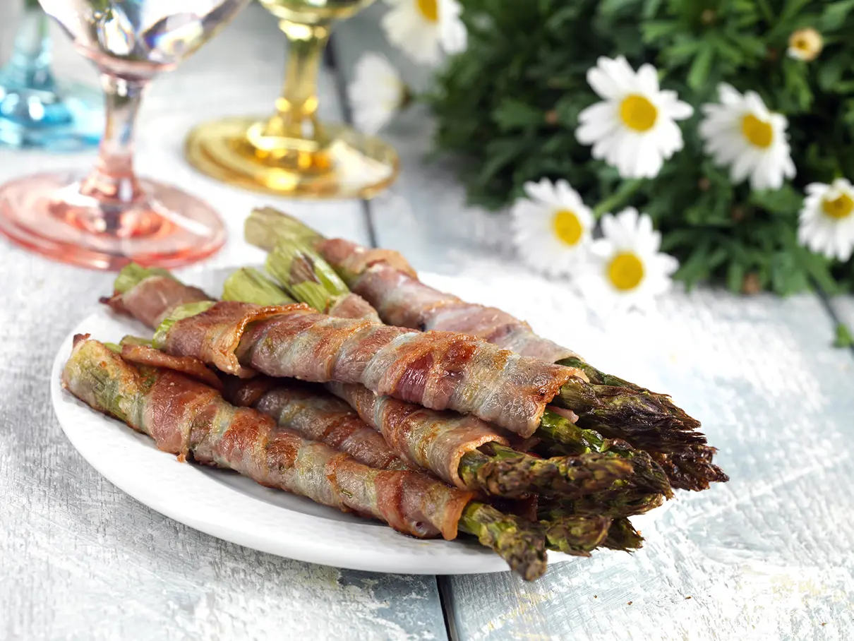 Bacon surret asparges