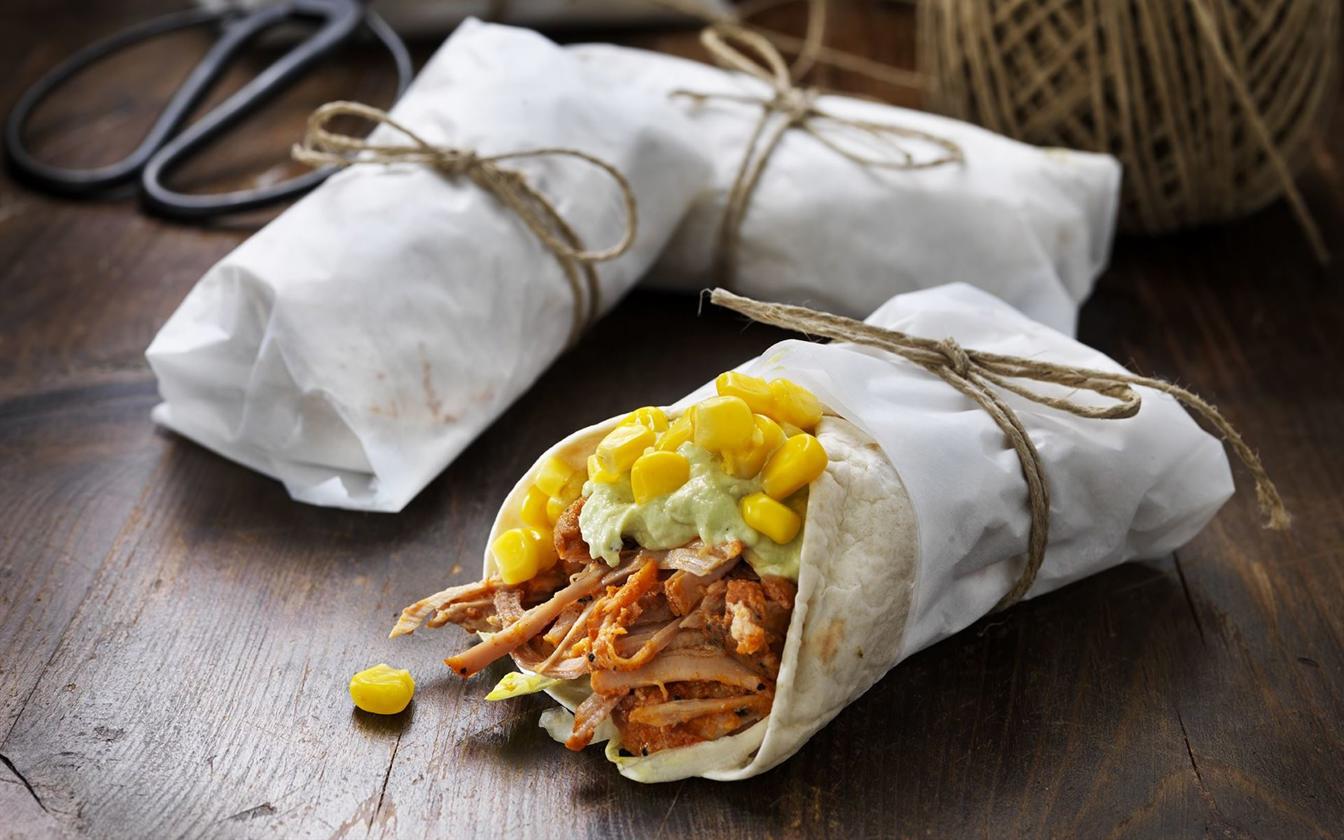 Pulled pork wrap