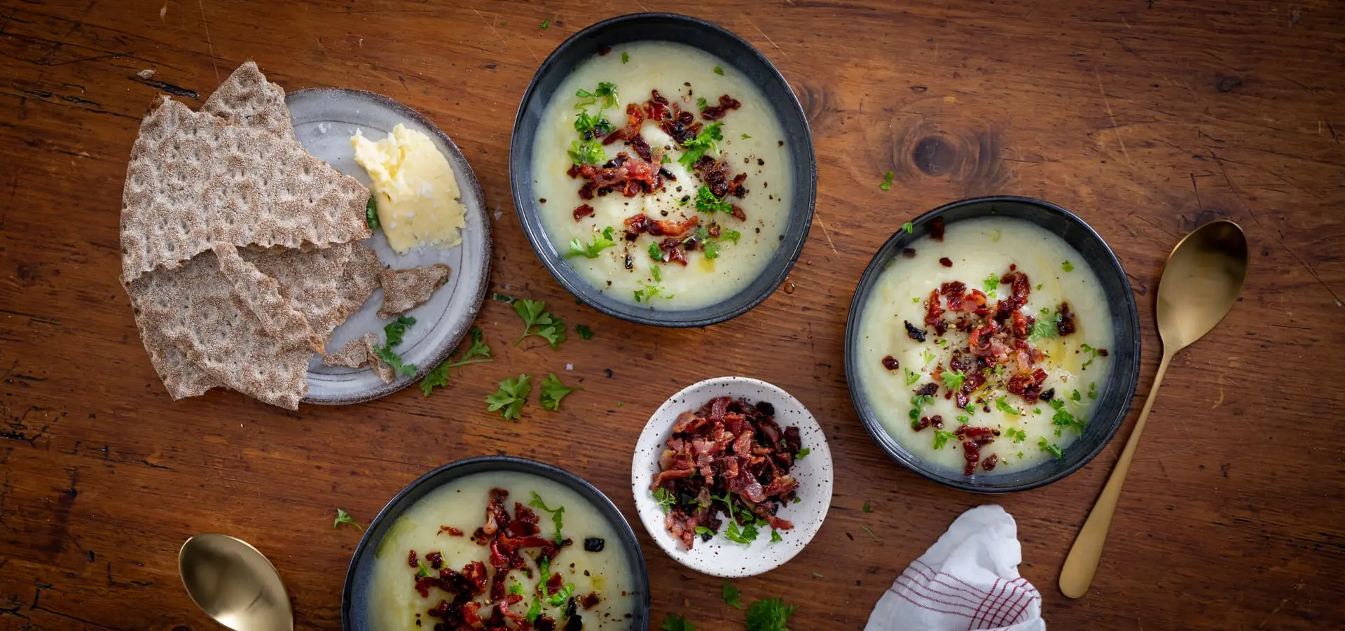 Blomkålssoppa med bacon