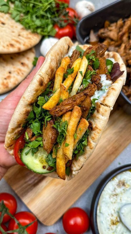 Gyros på fladbrød-image